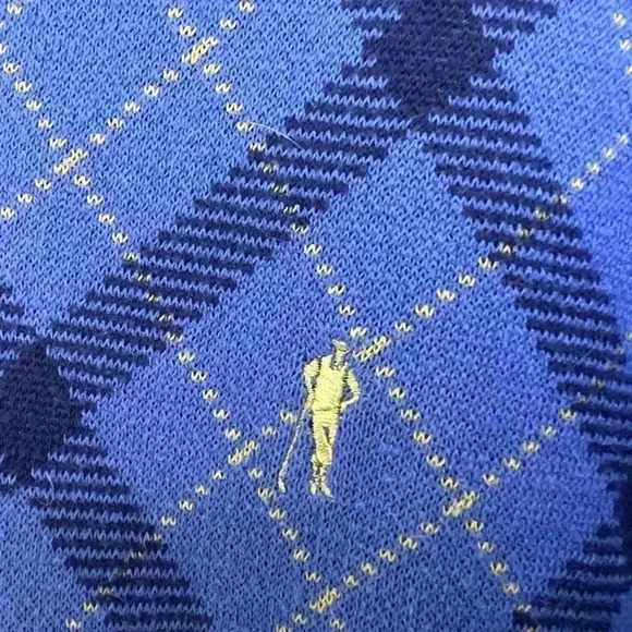 Payne Stewart Men's Golf Sweater Pullover Check Plaid Pattern Size Medium - Picture 3 of 5